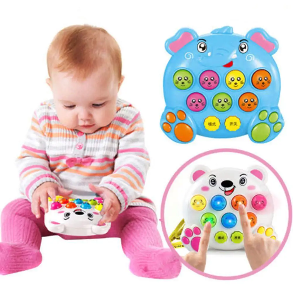 Random color Пластиковые Музыкальные Игрушки для маленьких детей, игра в хомяка, насекомое, игра в фруктовый червь, Обучающие инструменты, музыкальные инструменты - Цвет: Random color