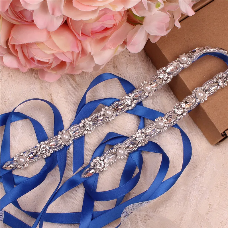 Стразы Свадебный ремень блестящий атласный свадебный пояс для свадебного платья