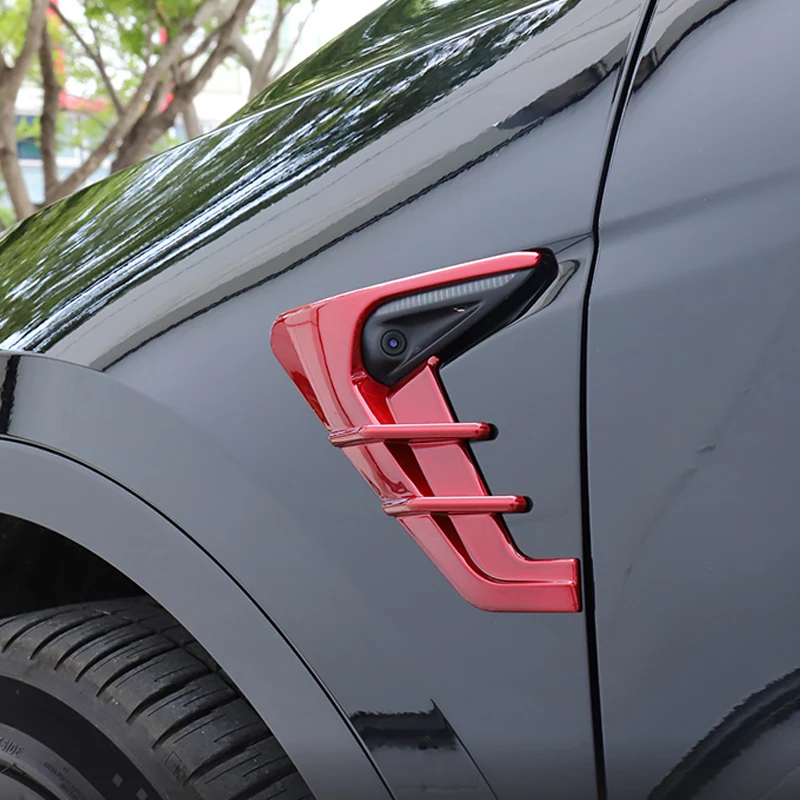 

Car Camera Side Wing Panel Cover For Tesla Modely Model3 2021 Spoiler Dust Decoration Modification Car Accessories ModelY 2021