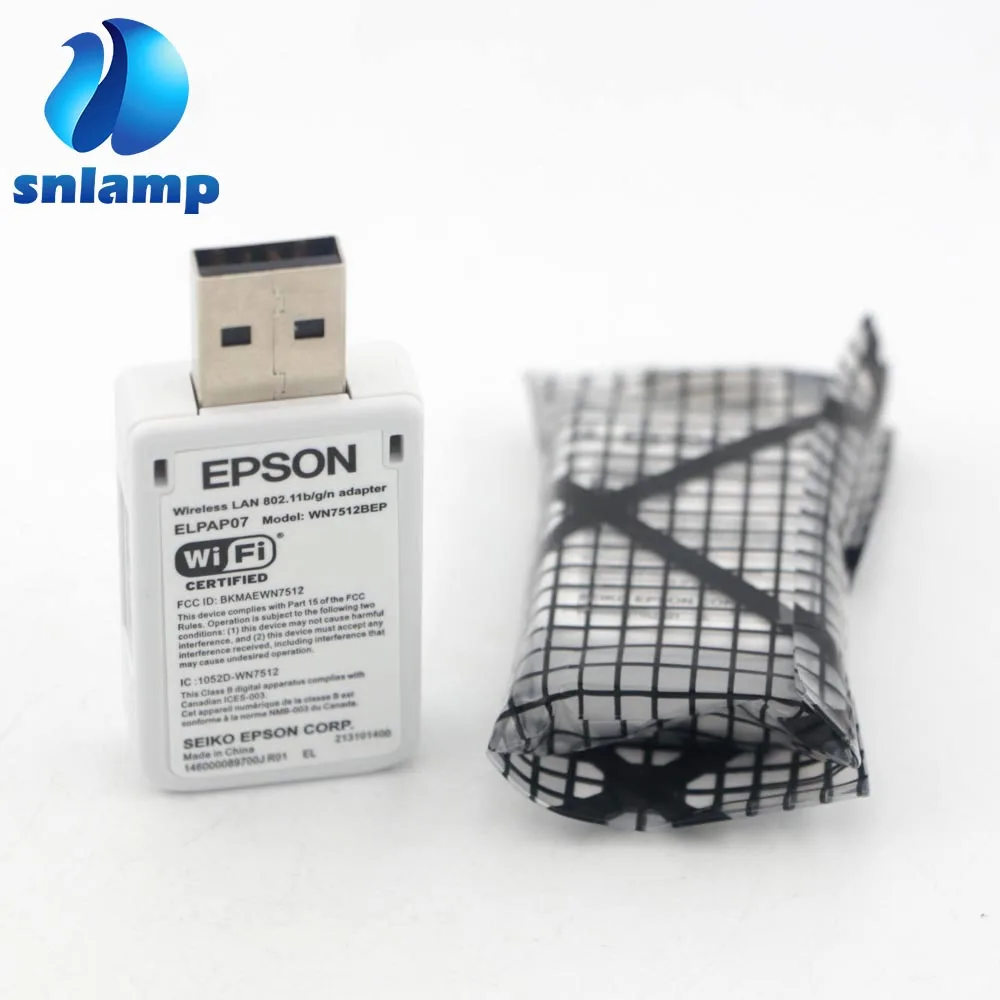 Беспроводной адаптер ELPAP07 V12H418P12 WN7512BEP 802.11B/G/N F/S для проекторов Wi-Fi USB LAN |