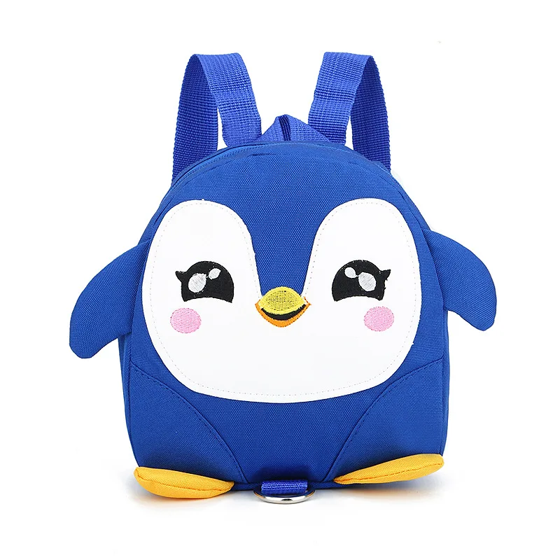 Детский Маленький Рюкзак Школьная Сумка с рисунком милого пингвина футболка