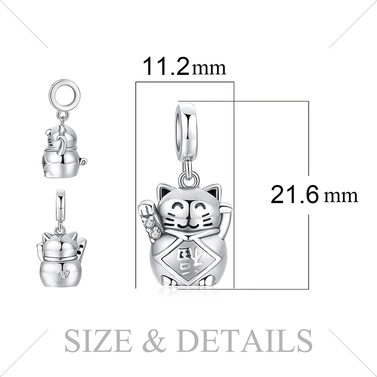 JewelryPalace талисманы с кошкой серебряные бусины 925 пробы, серебро 925 для браслета, серебро 925 для изготовления ювелирных изделий