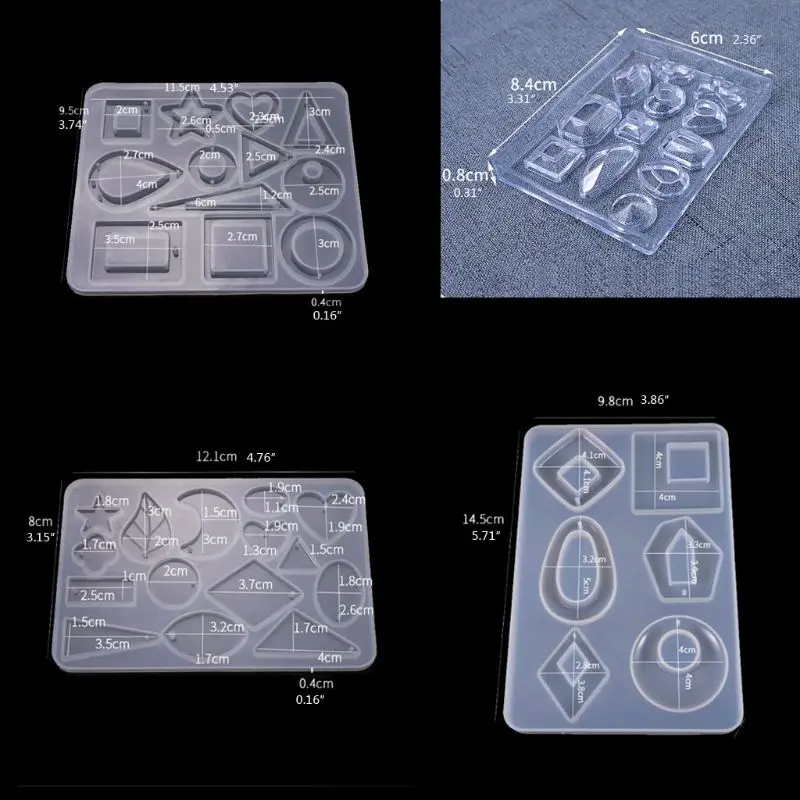 

8Pcs Earring Epoxy Resin Molds Kit DIY Bohemia Drop Dangle Resin Earring Mold