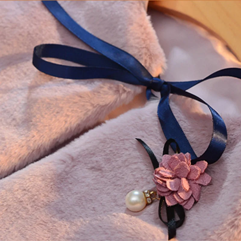 Детский жилет осенне-зимний меховой для маленьких девочек детская одежда