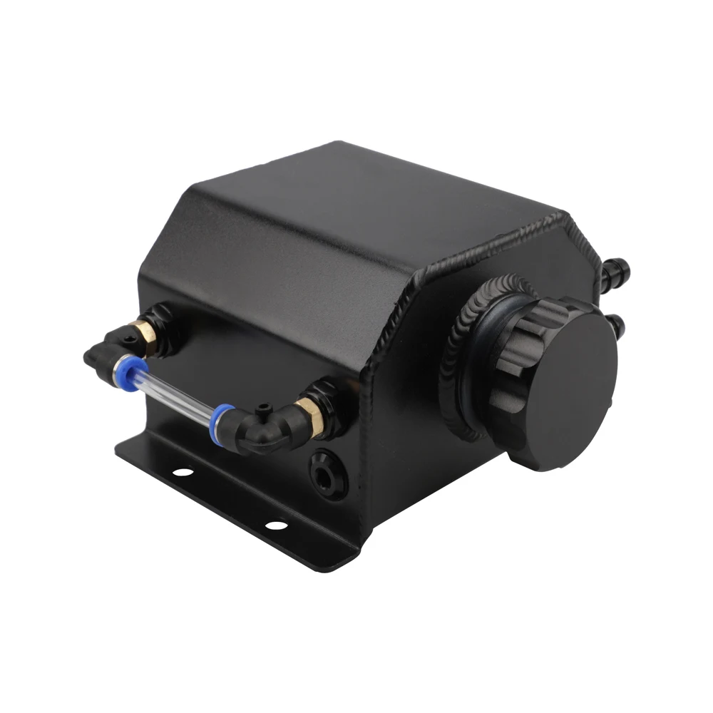 

Universal 1L Black Engine Reservoir Fuel Tank Aluminum Oil Catch Can