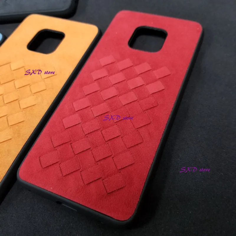 

Italian ALCANTARA Samsung Case S8+ S9+ S10+ Luxury Artificial Weaving process Phone Cases Cover Note 8 9 10 Pro