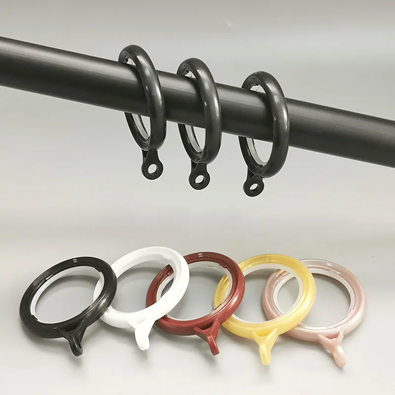 10 шт./упак. 4 см занавеска-кольцо Пластиковая Золотая Серебряная черная занавеска