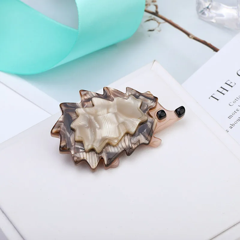 Женская акриловая брошь MAIKALE модная ацетатная для шарфа из смолы Ёжик булавки