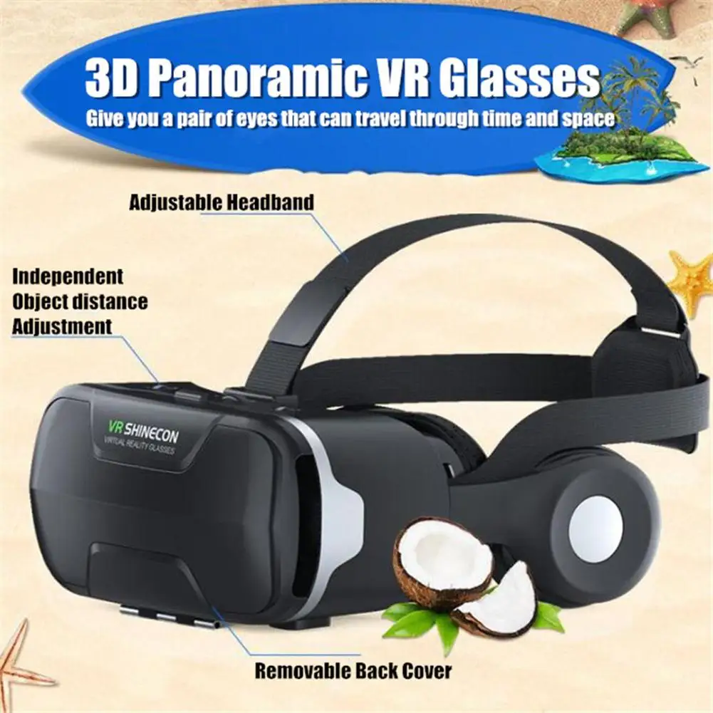 Оригинальная VR shinecon 8,0 стандартная версия и гарнитура Версия виртуальной реальности 3D VR очки гарнитура для шлема дополнительный контроллер