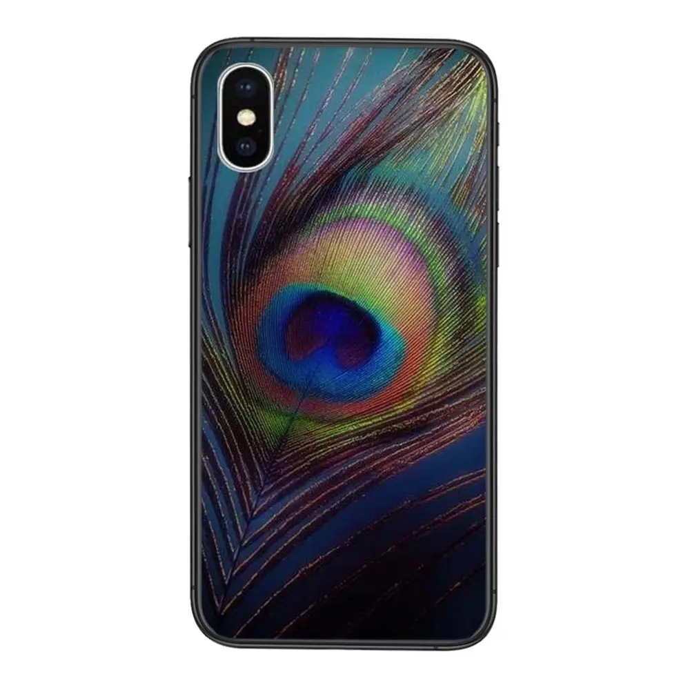 Для Xiaomi Mi 10 11 9 10T Pro Lite Ultra Poco X3 F3 NFC CC9 птица павлинье перо дешевый мужской черный