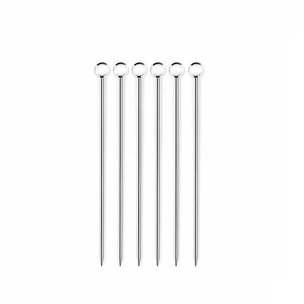 Палочки для коктейлей из нержавеющей стали инструменты бармена 12 шт. фруктовые