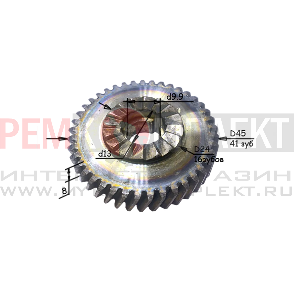 010069(823) Шестерня на дрель Stern ID 13Q Ø 45х10 (Strum Omax и др.) |