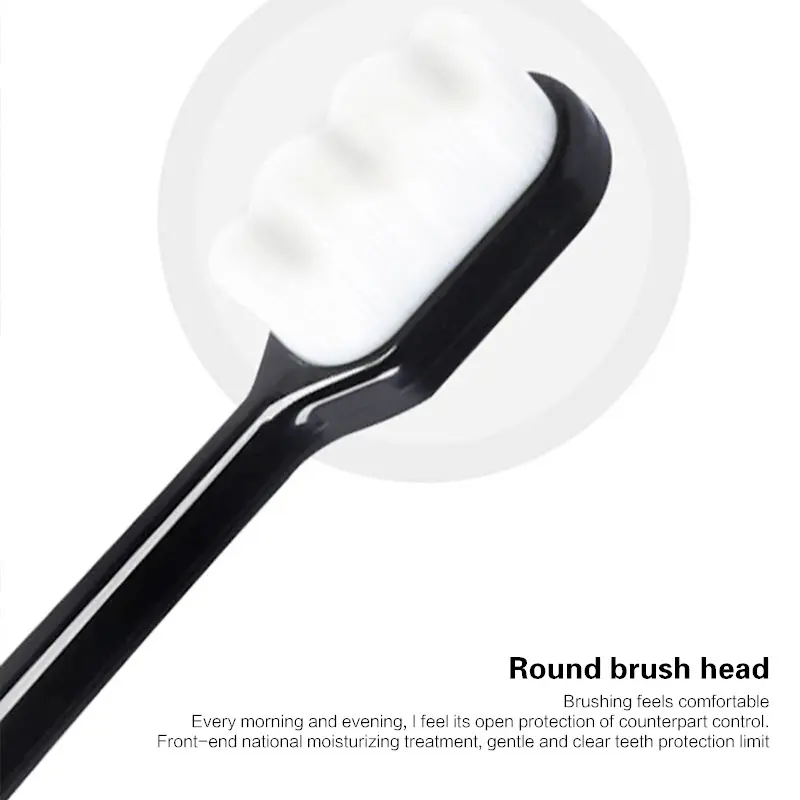 Зубная щетка с мягкой щетиной антибактериальное волокно волос Abs зубная из