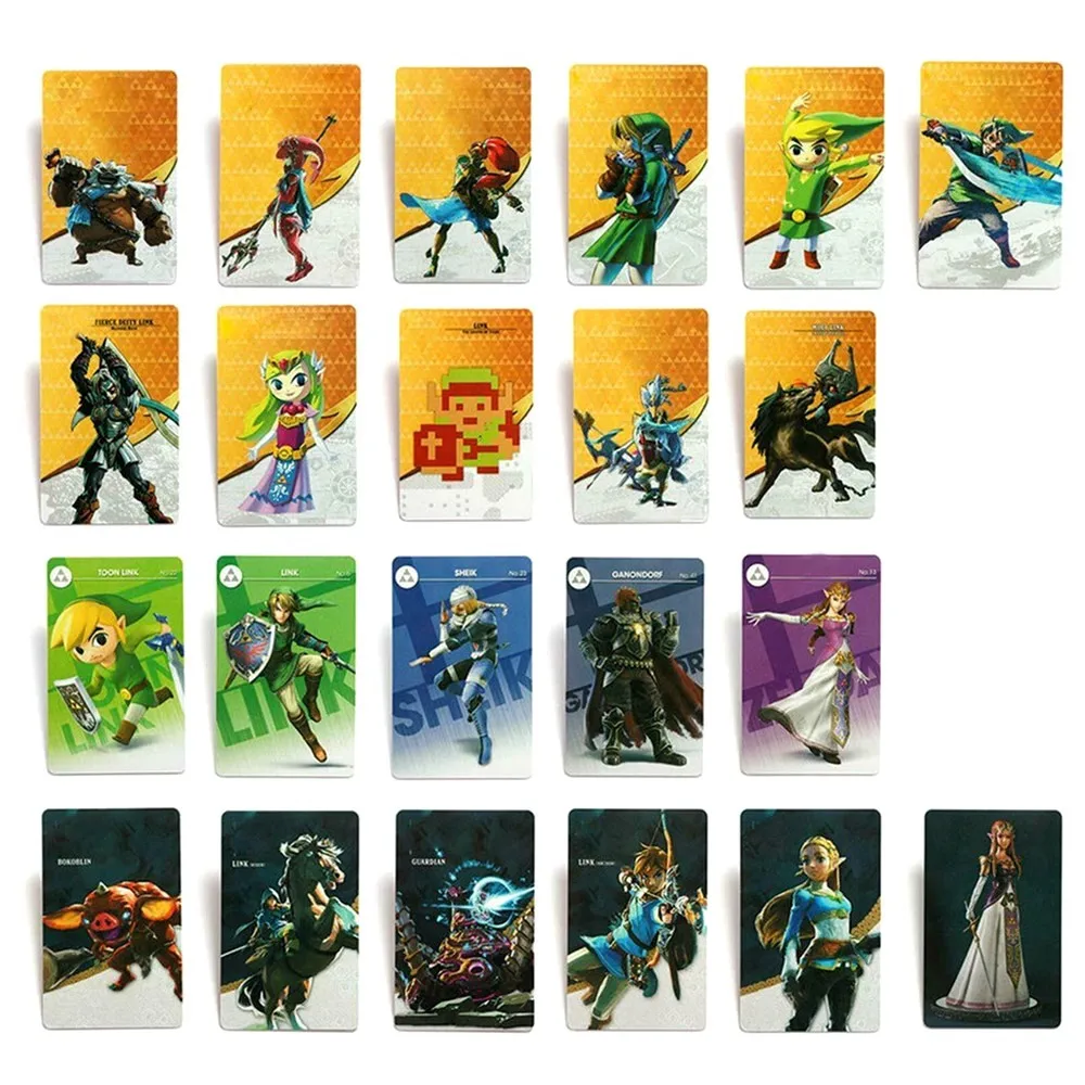 

25pcs NTAG215 Zelda NFC Card 20 Heart Wolf Revali Mipha Daruk Urbosa For amiibo Game the Legend of Breath of the wild NS Switch