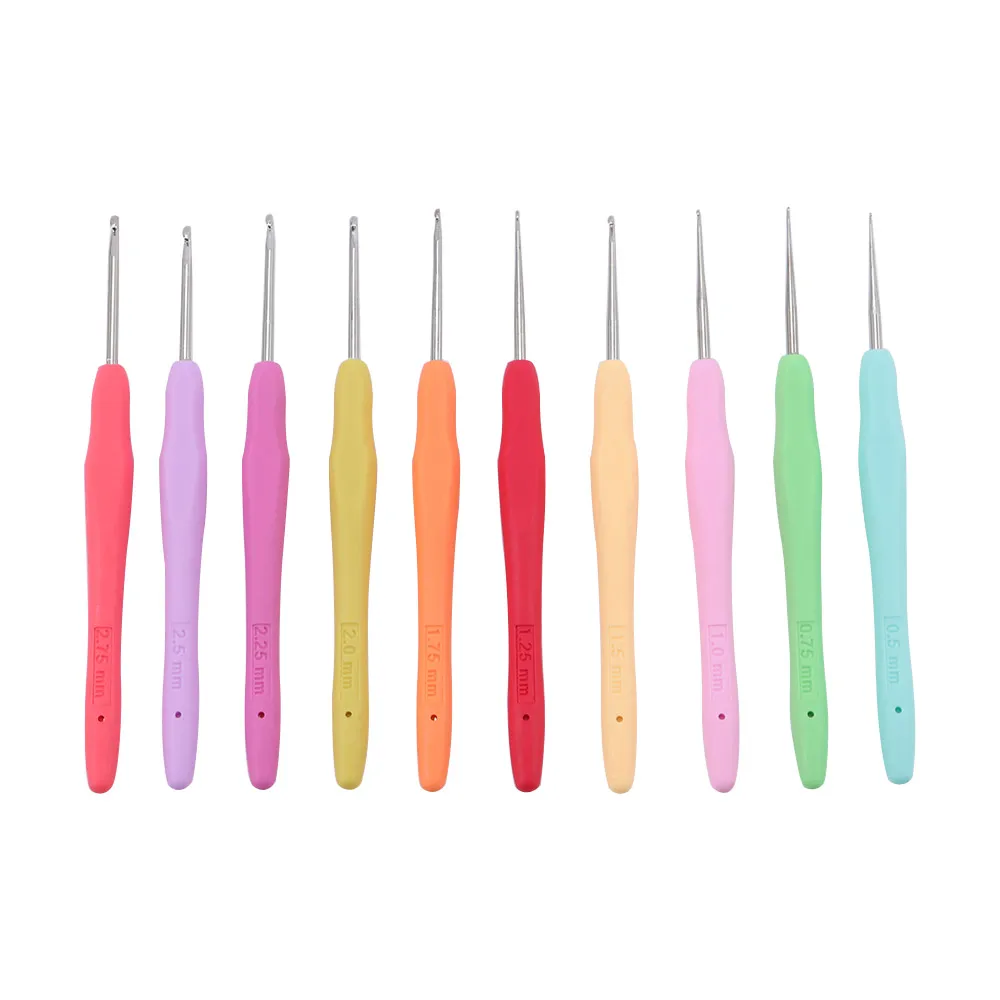 Металлические вязальные крючки для вязания 0 5 2 75 мм 10 типов|Швейные иглы| |