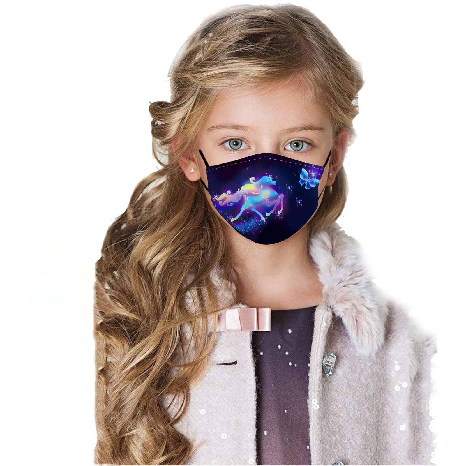 Маска детская с принтом Реалистичная тушь для ресниц анонимная детей косплея на