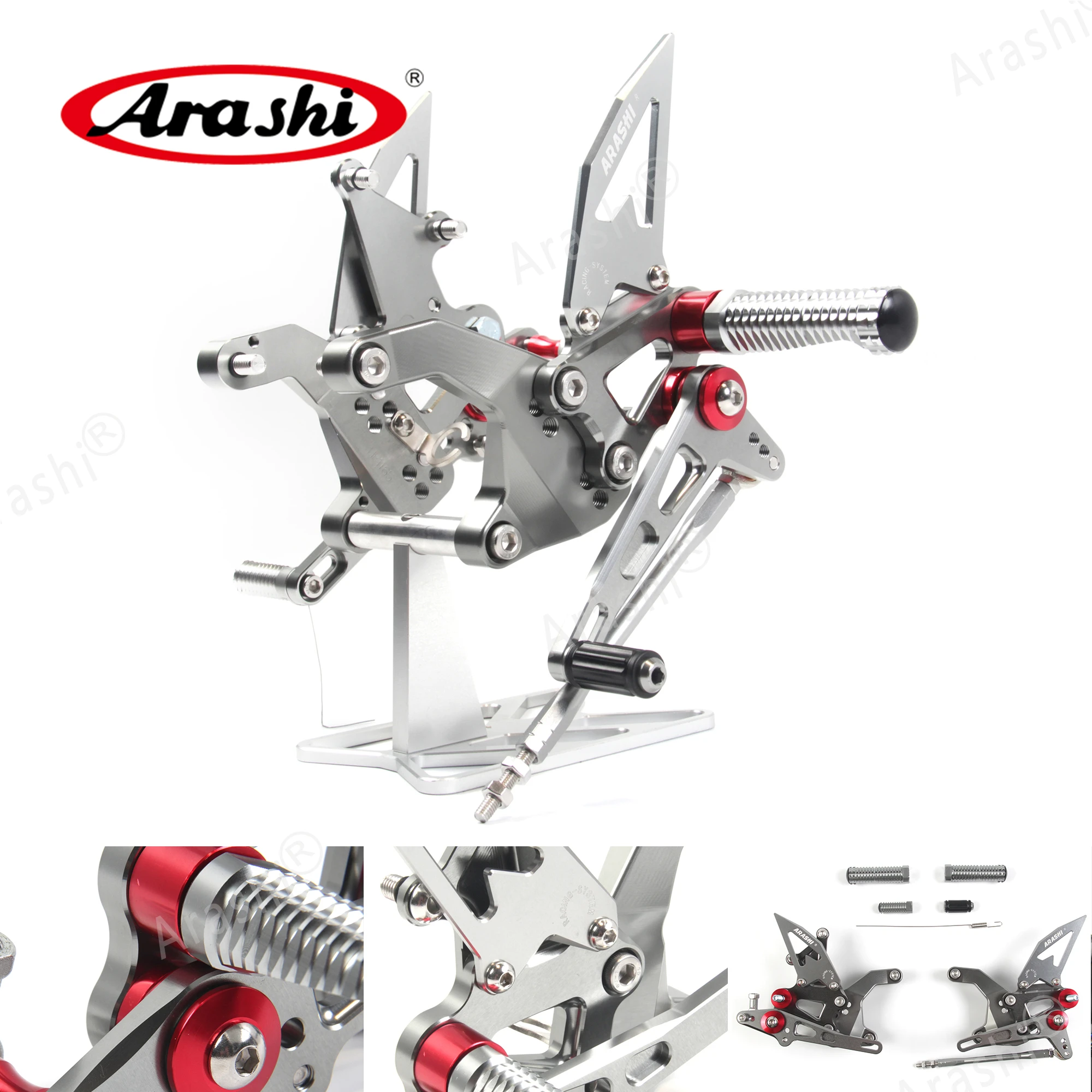 ARASHI для KAWASAKI Z900 ZR900 2017 2018 2019 CNC регулируемая подножка набор педалей ног