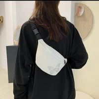 korean ins shoulder bag fashion butterfly print canvas messenger bag girl student simple chest bag