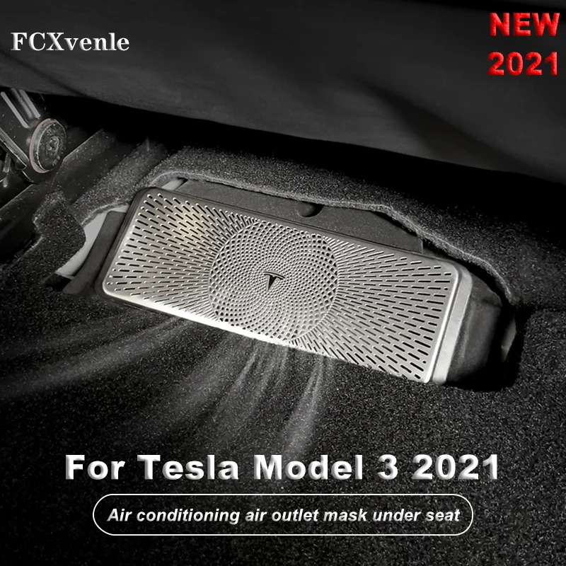 

2 шт., декоративные крышки под сиденье автомобиля Tesla Model 3 2021