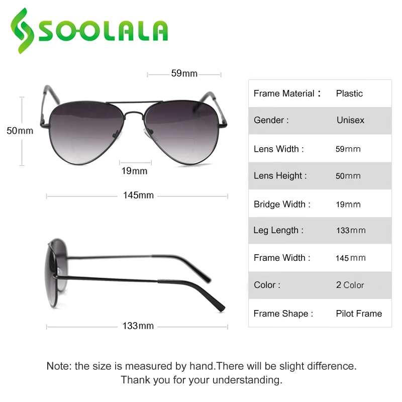 SOOLALA Metal Bifocal Sunglasses Reading Glasses Women Men Eyeglasses Okulary +1.0 1.5 2.0 2.5 3.0 3.5 | Аксессуары для одежды