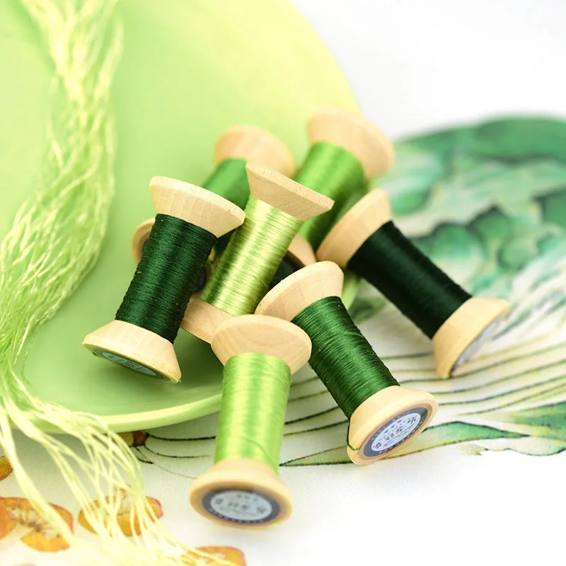 Вышивка вручную/шелковая нить/шелковая вышивка/катушка ручной вышивки/яркая