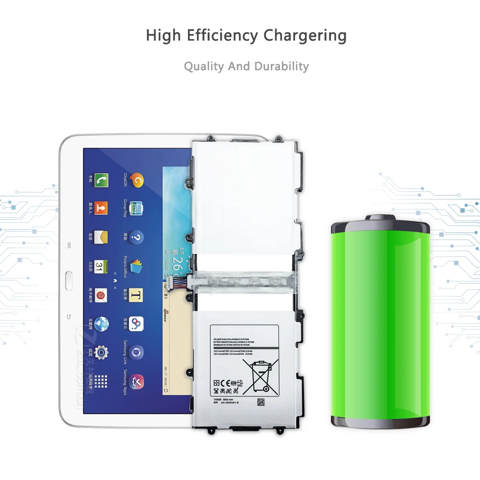 6800 мА/ч, T4500E T4500C Замена Батарея для samsung Galaxy Tab3 10,1 P5200 P5210 P5220 GT-P5200 P5213 GT-P5210