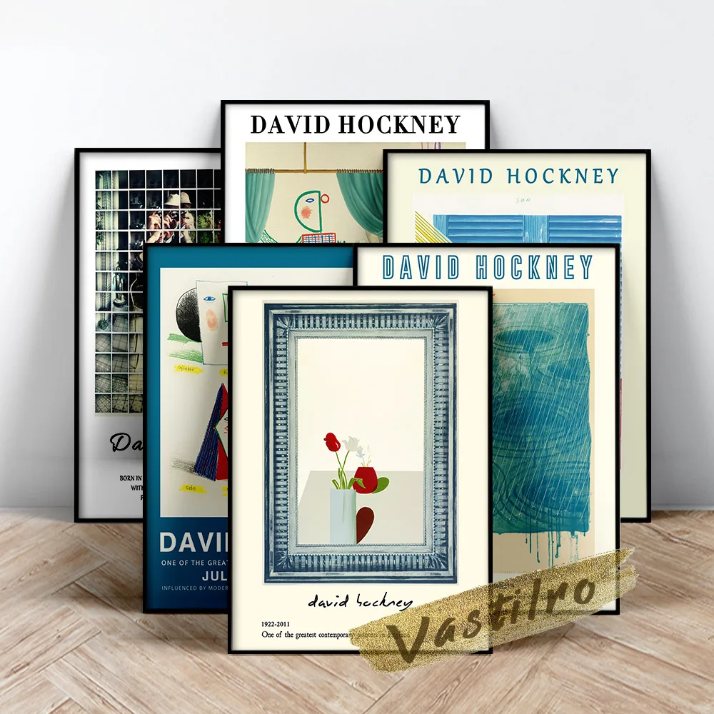 

David Hockney Museum Exhibition Poster, Hockney The Weather Series Sun Wall Stickers, David View Of Hotel Well Iii Wall Picture