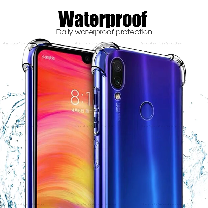 Чехол из ТПУ с подушкой безопасности для Xiao mi Red 7 7A K20 Note 8 Pro 9T 9 SE A2 A3 Lite CC9 CC9E Мягкий