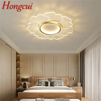 hongcui nordic ceiling light contemporary creative flower lamp fixtures led home for bedroom decoration