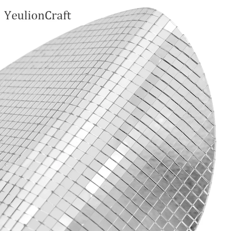 Самоклеящаяся круглая стеклянная зеркальная мозаичная плитка Chzimade для