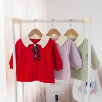 autumn childrens toddler sweater kids winter clothes baby girl cardigan sweaters dress girls solid color long sleeves clothing