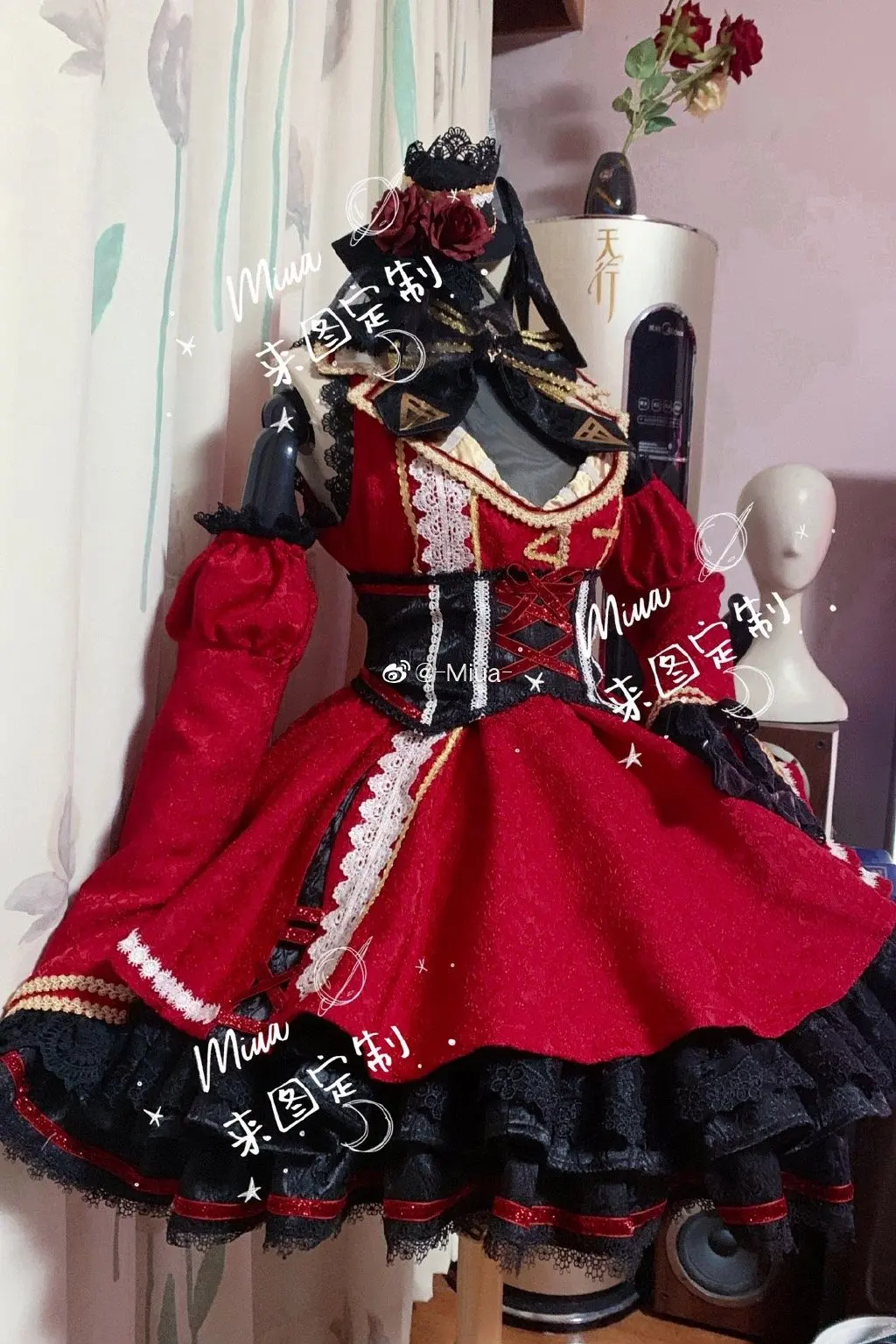 

[Customized] Anime VTuber Hololive Marine Captain Gothic Lolita Uniform Dress Cosplay Costume Halloween Women Free Shipping 2021