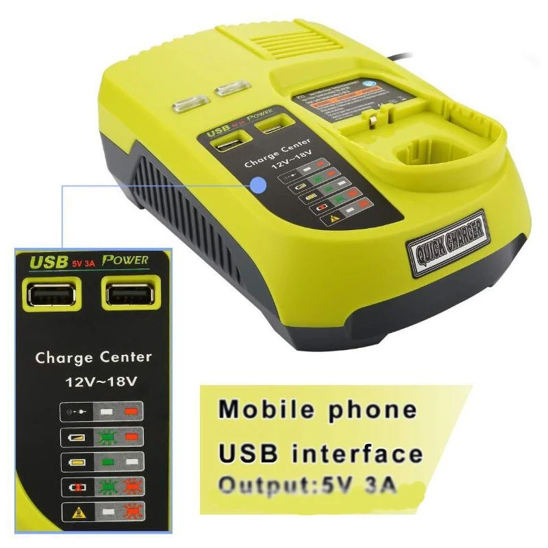 Аксессуары для инструментов P117 NI-CD Ni-MH li-ion зарядное устройство RYOBI 12V 14 4 V 18V ONE + Serise