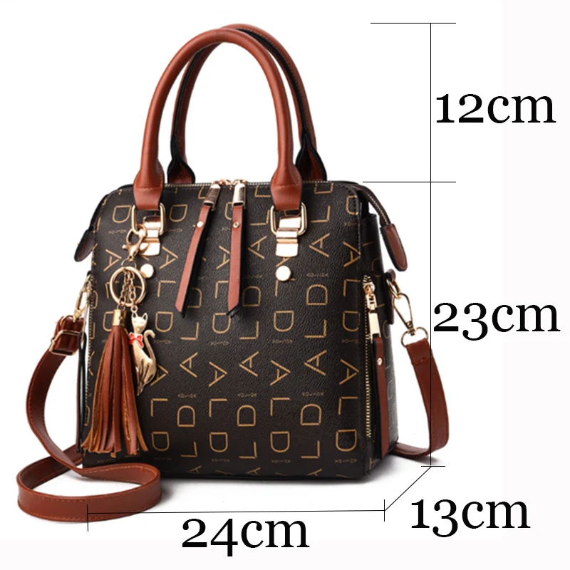 Популярная женская сумка с принтом на плечо роскошная дизайнерская