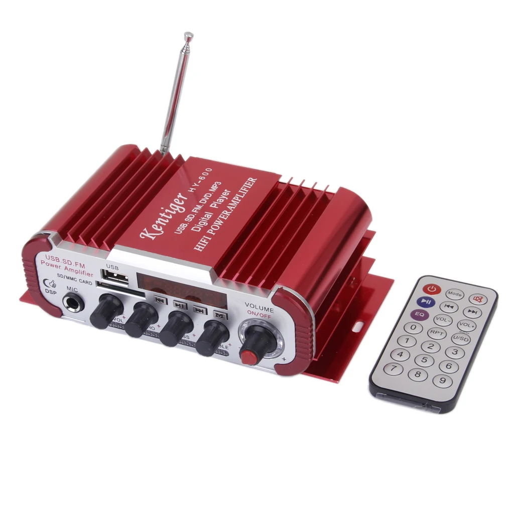 DC12V hi-fi MP3 Усилитель мощности с USB SD/MCC портом дистанционного управления для
