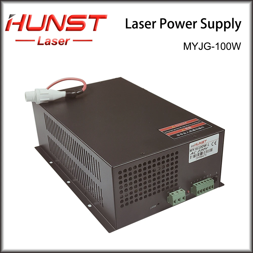 Hunst CO2 Laser Power Supply MYJG-100W Laser Generator For 80W-100W Laser Engraving Cutting Machine Tube