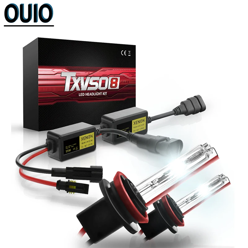 TXVSO8 H7 55Вт HID мини тонкий балласт ксенона головной светильник лампы H1 H4 H11 9005 9006 3000K