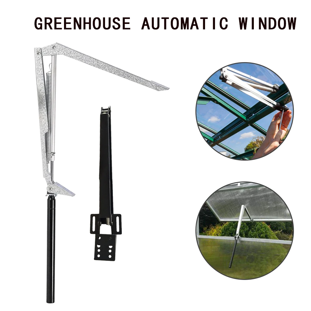 

Greenhouse Window Opener Automatic Solar Power Window Opener Heat Sensitive Vent Kit Aluminum Alloy Gardening Tool 7kg/15lb
