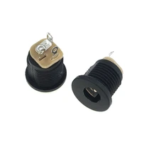 5 52 1mm 3 pin connectors waterproof power socket female panel mount dc022 supply jack socket panel mount plug