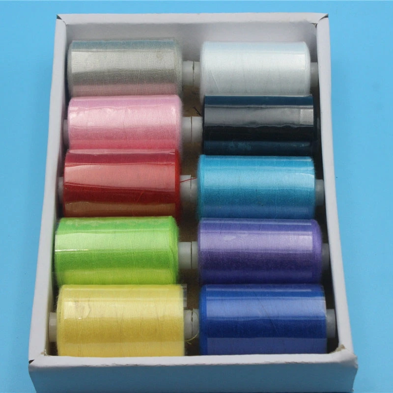 Смешанная Полиэстеровая швейная нить 10X1000 ярдов-120S (темные цвета) | Дом и сад