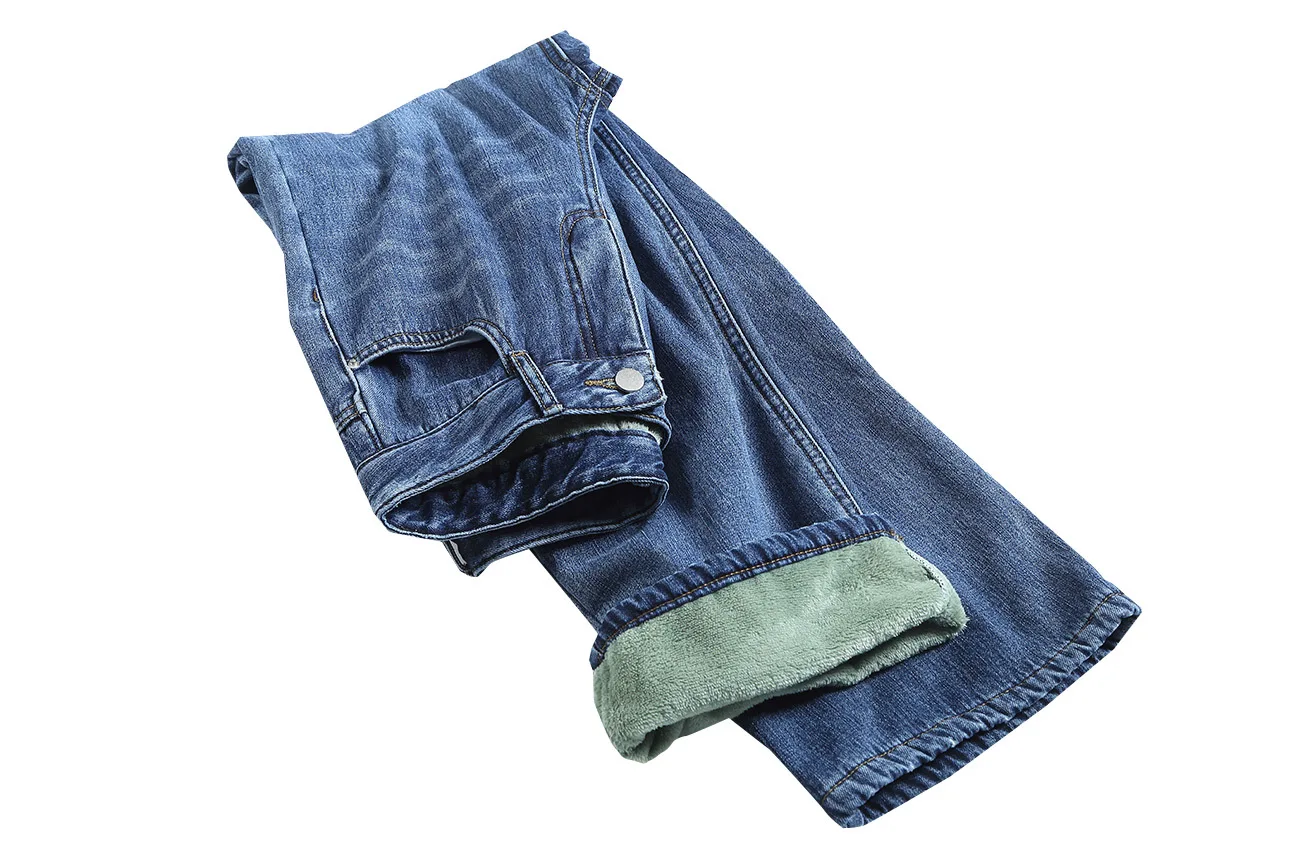 

2019 New High Waist Straight Jeans Women Autumn Winter Blue Casual Loose Wide Leg Jeans Woman Trousers Pants