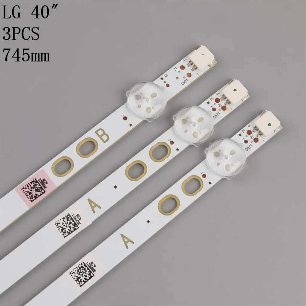 3 шт. Светодиодная лампа лента 17DLB40VXR1 LB40017 V0_05_38S для Буш VES400UNDS 2D N11 N12 Toshiba 40L3653DB