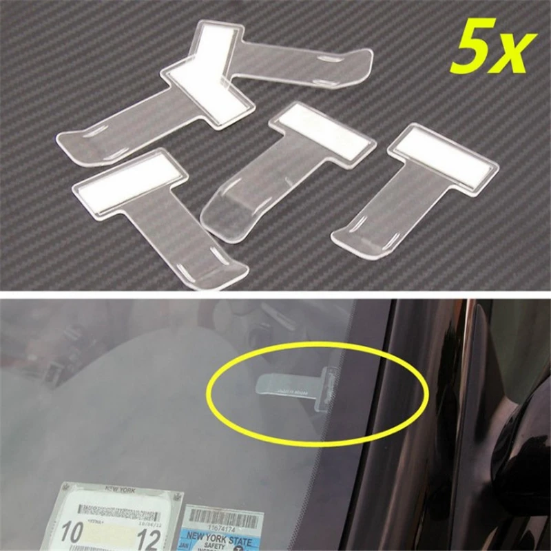 1pcs Car Parking Ticket Permit Holder Clip Tickets folder Time note holder T-shape Folder for Sticker Windscreen Window for Auto