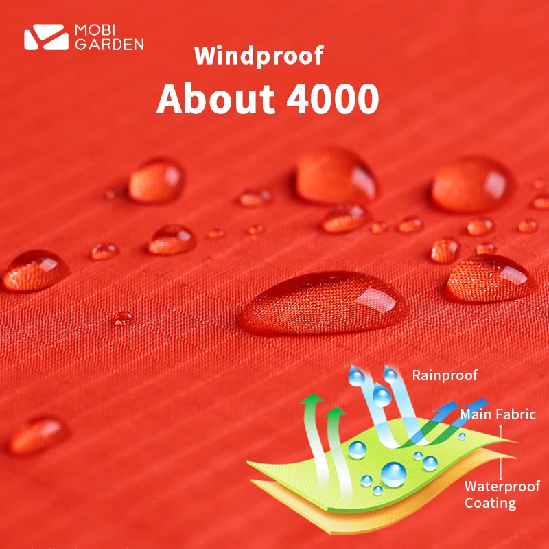 Кемпинговая палатка MOBI для сада светильник Кая на 1-2 человек 20D Кремниевая 4