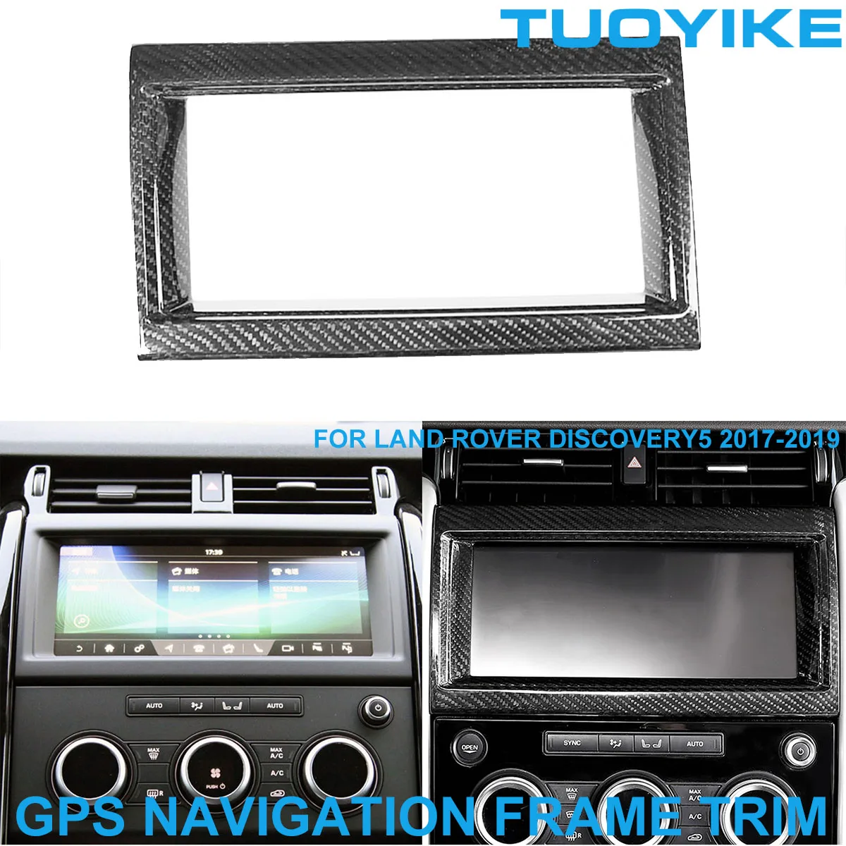 Стайлинг автомобиля LHD, декоративная наклейка из углеродного волокна для центральной консоли навигации, боковой рамки, панели, отделки для Ford Explorer 2013-2019