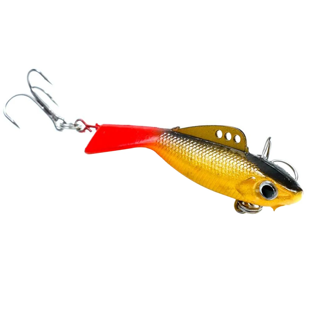 Ice Fishing Bait PVC Copper Piece for Winter High Carbon Steel with Three Anchor Hook | Спорт и развлечения