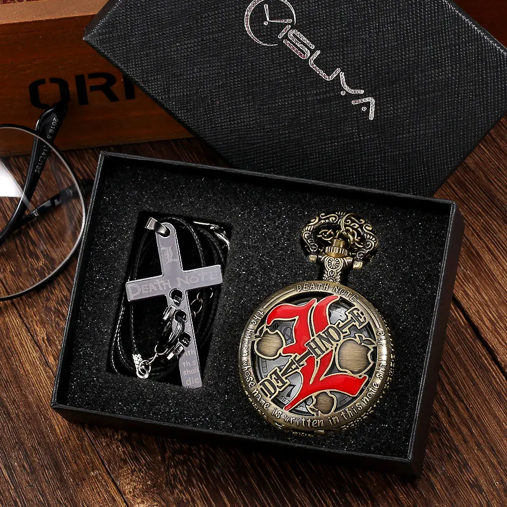 

Карманные часы для мужчин, чехол из бронзового сплава, кварцевые часы, карманный подарочный набор для мужчин, винтажная подвеска, карманные часы, ожерелье, подарочная коробка