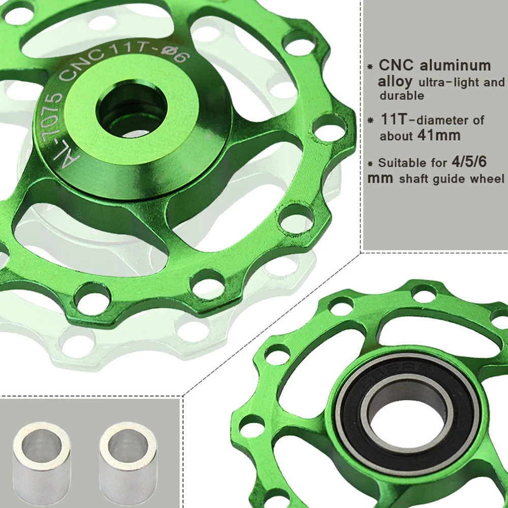 11T 13T 18T Narrow Wide Ceramic Bearing Derailleur Pulley Alloy Rear Guide Wheel Bicycle Part Cycling Accessories - купить по