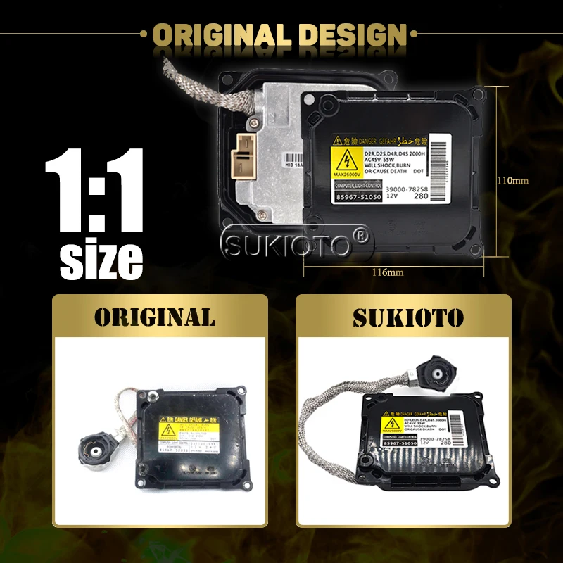 Блок управления балластом фар SUKIOTO OEM D4S D4R 55W HID 85967-51050 8596751050 KDLT003 DDLT003 для Toyota Lexus |