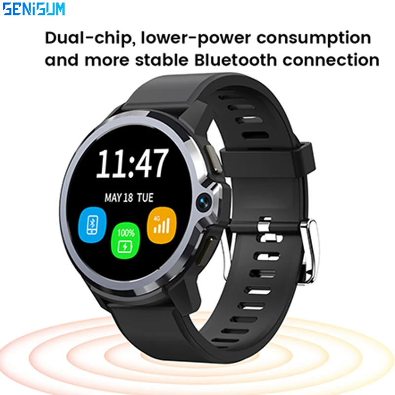 

Smartwatch 2021 4G Network 1GB 16GB Smart Watch Men Women Dual 8MP Camera Bluetooth IP67 Waterproof GPS Android 9.1 Smart Watch